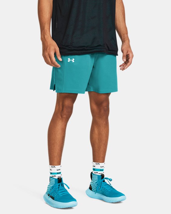 Men's UA Zone Woven Shorts in Blue image number 0
